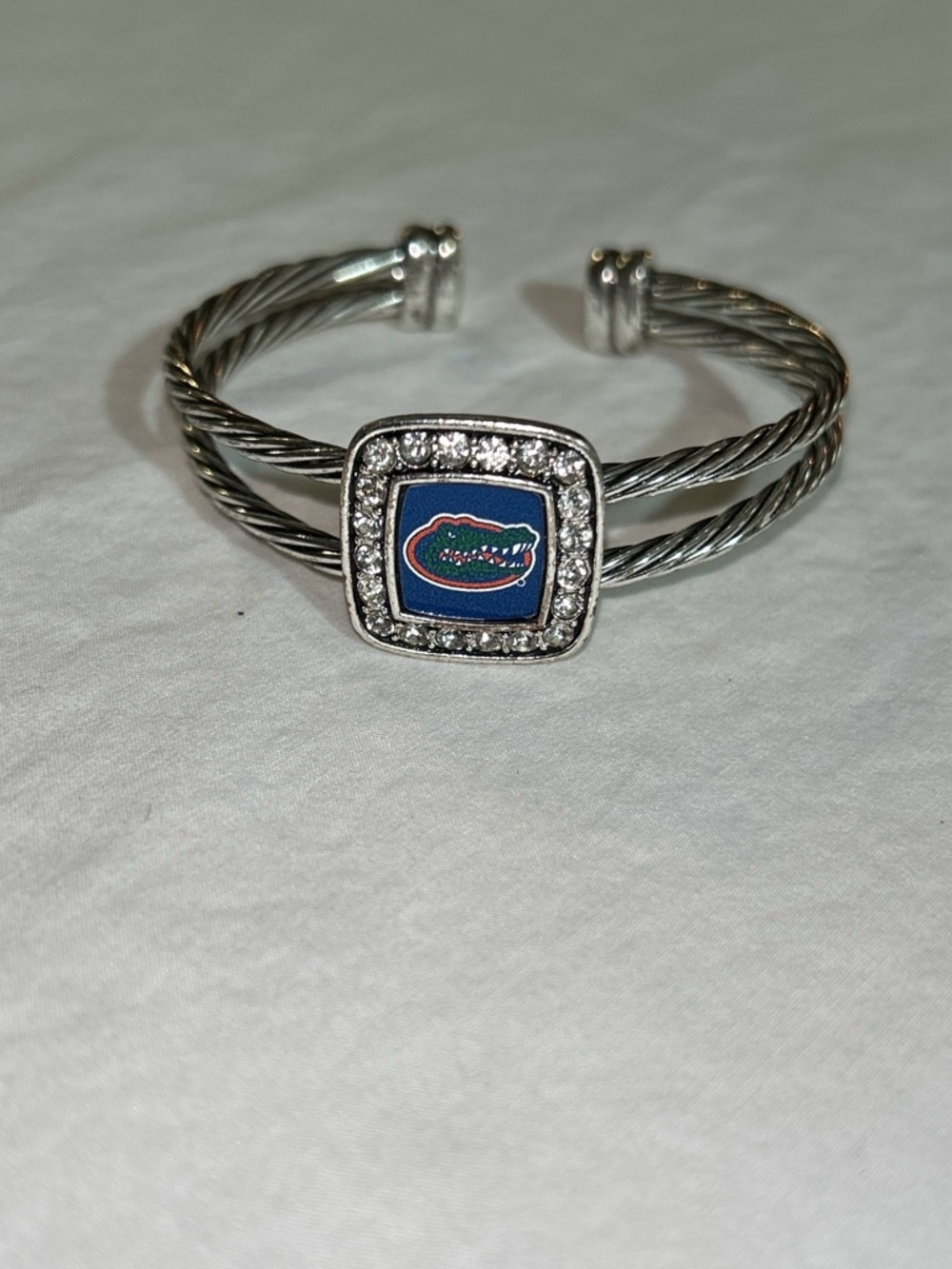 Florida Gators Logo Crystal Cable Cuff Bracelets